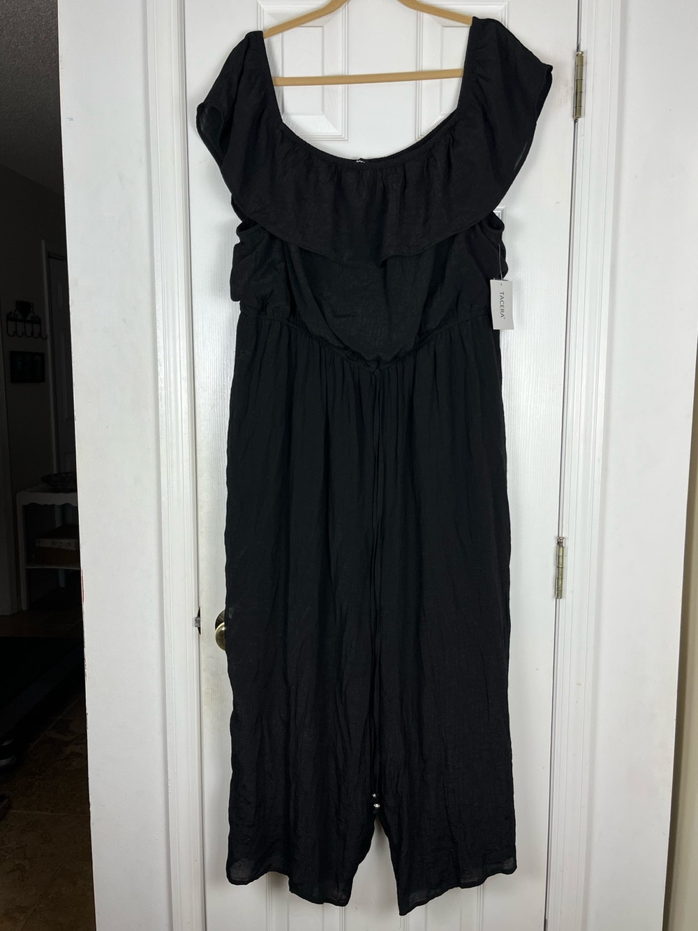 NWT Tacera Woman Black Jumpsuit 3X